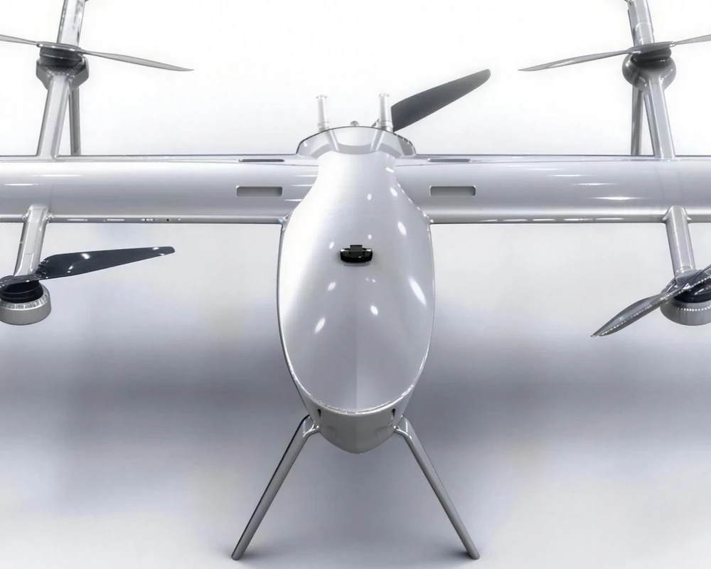 Glacis seen from the front with its camera under the nose, design render