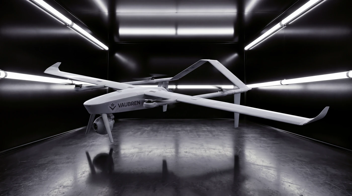 Glacis in a dark test bay, design visualisation