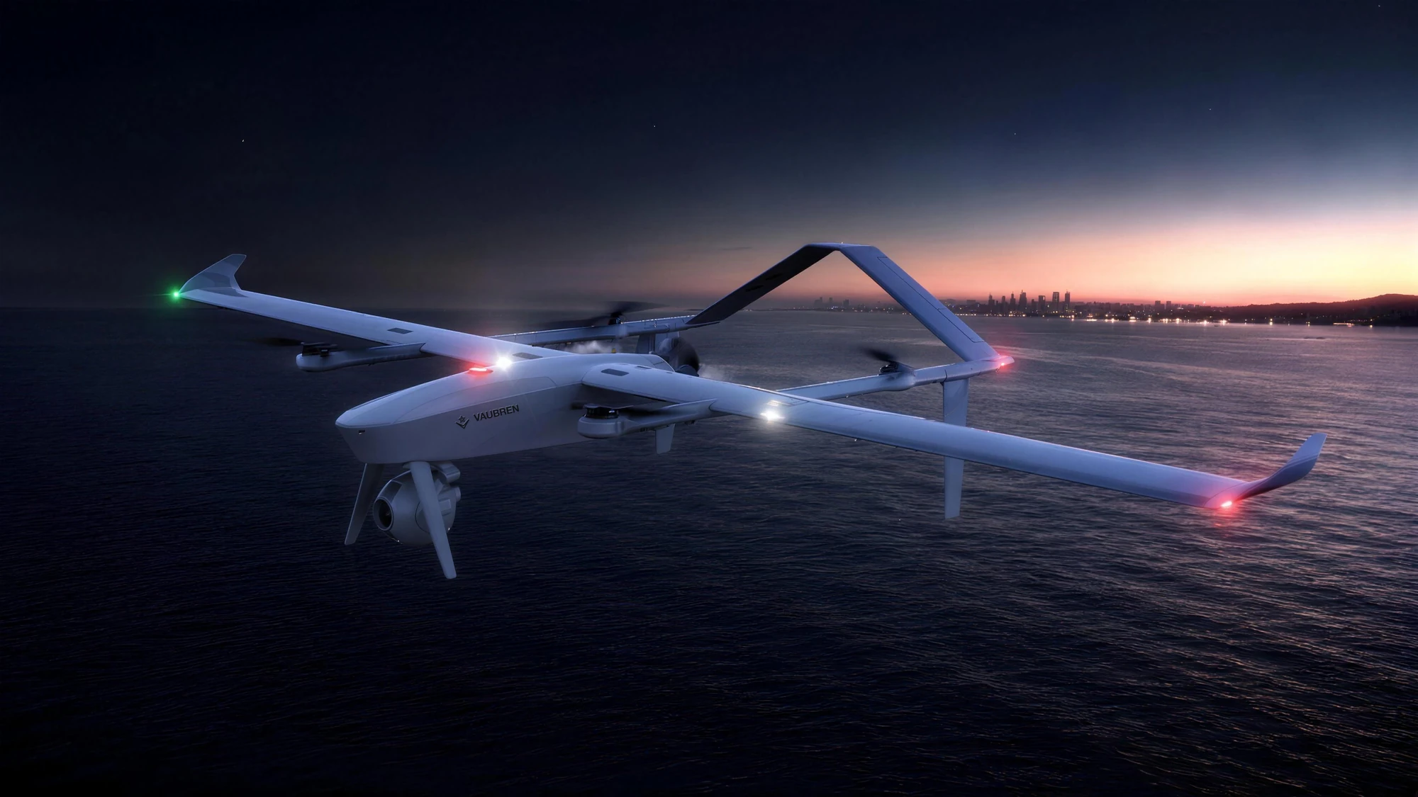 Glacis at dusk, design visualisation