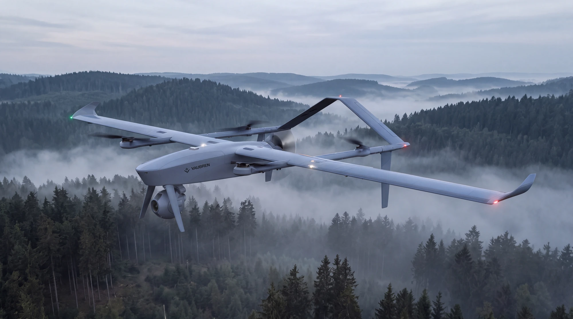 Glacis in flight, design visualisation
