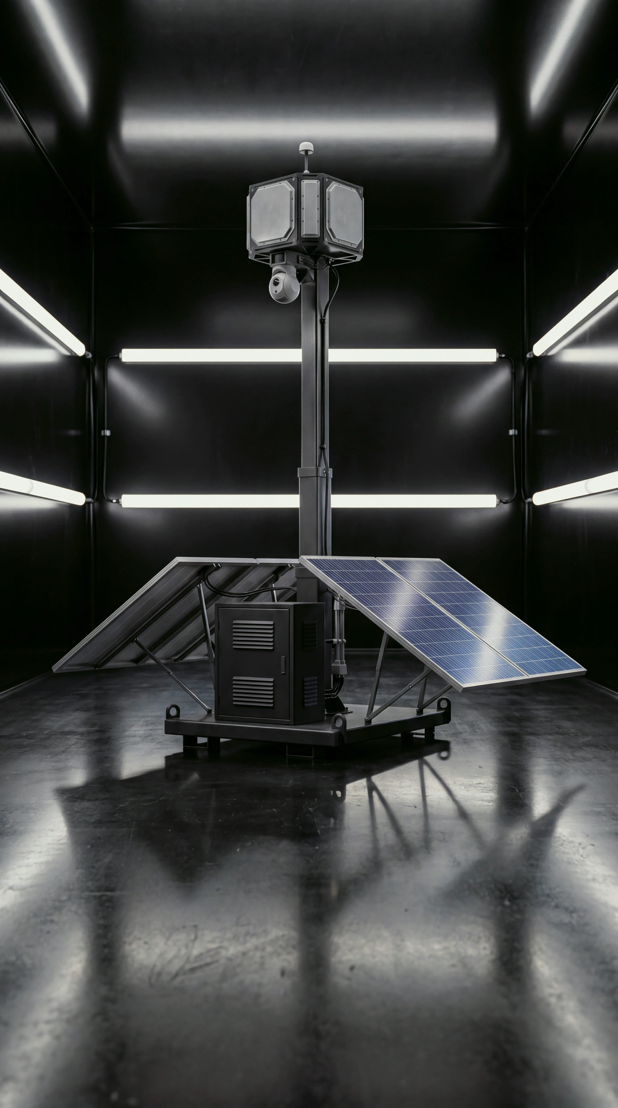 Headland deployed in a dark test bay, design visualisation