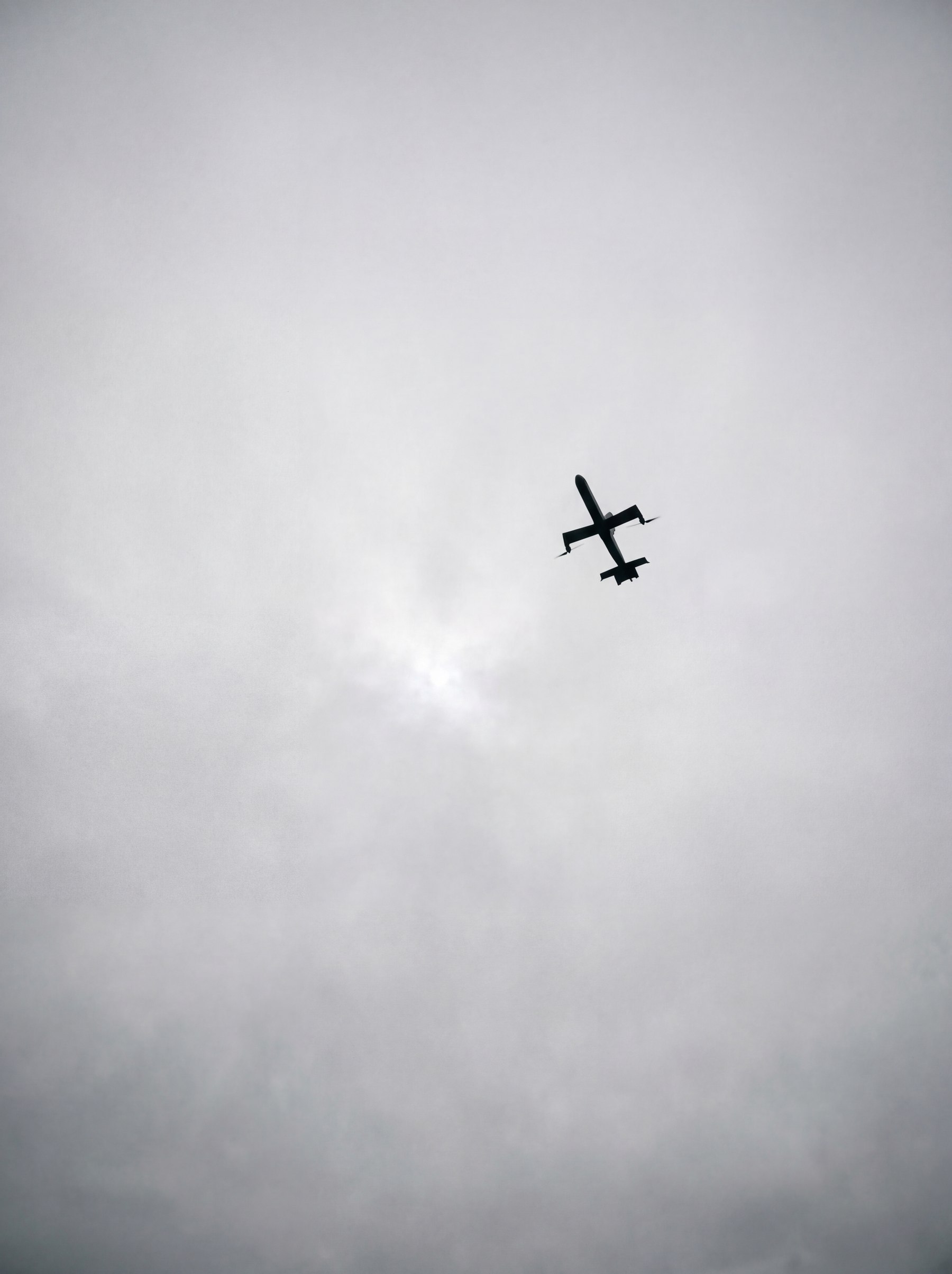 Vanguard interceptor passing high overhead